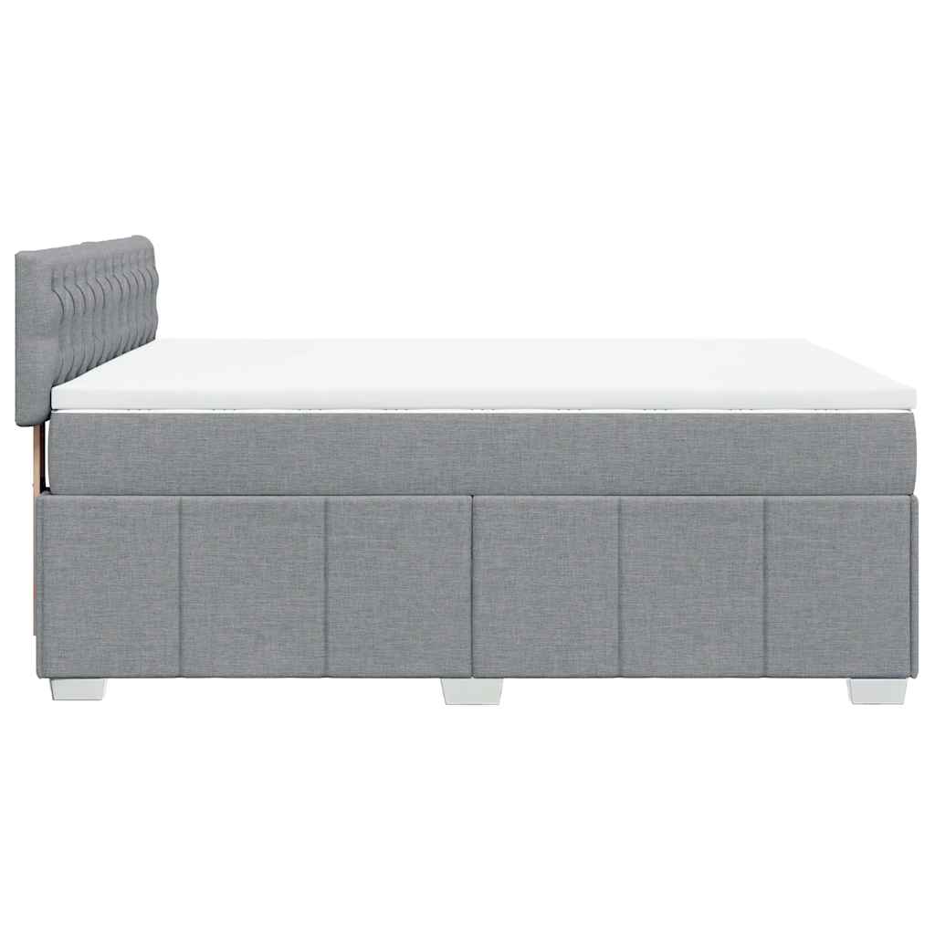 vidaXL Κρεβάτι Boxspring με Στρώμα Αν. Πράσινο 160x200εκ Υφασμάτινο