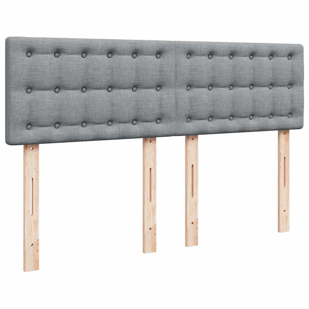 vidaXL Κρεβάτι Boxspring με Στρώμα Αν. Πράσινο 160x200εκ Υφασμάτινο
