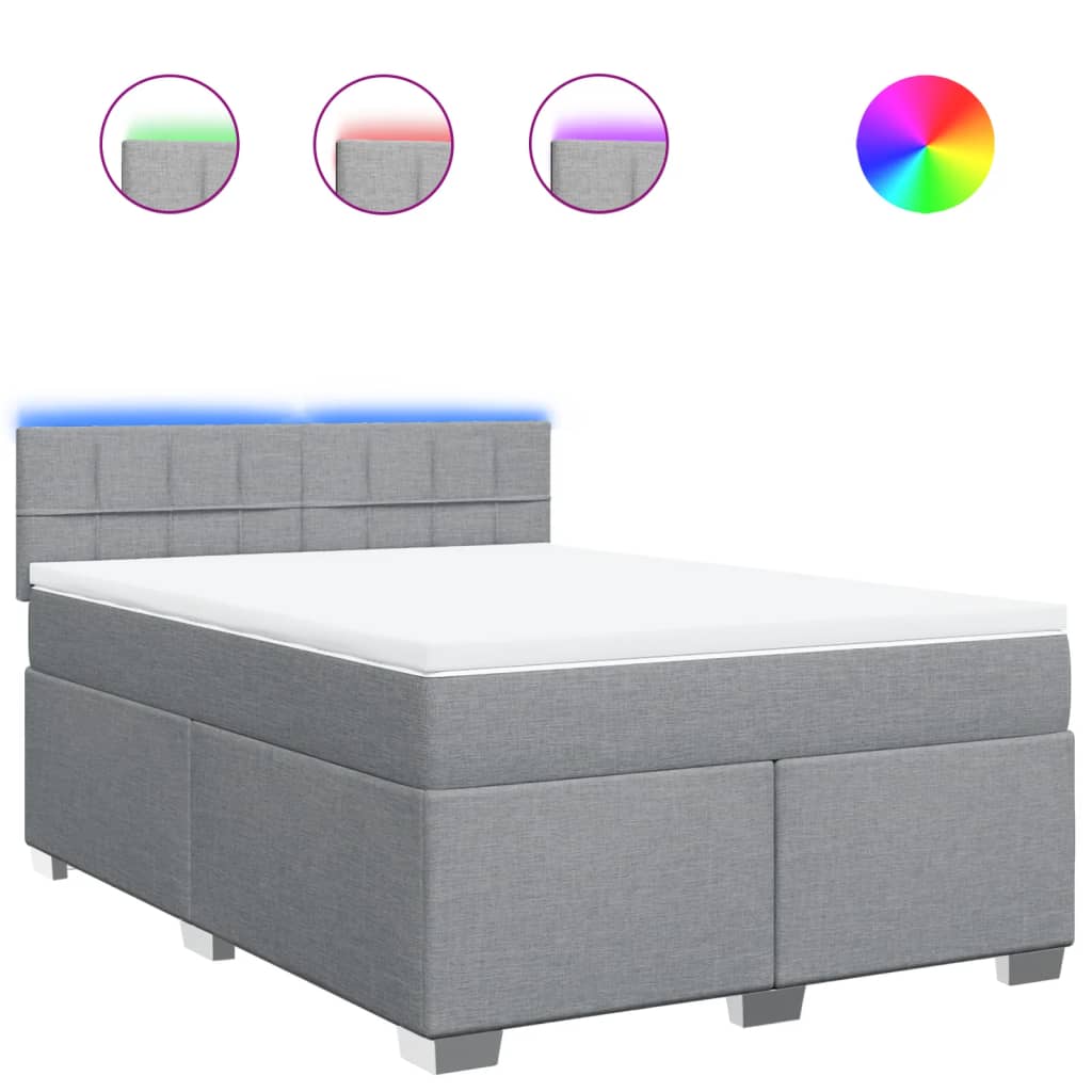 vidaXL Κρεβάτι Boxspring με Στρώμα Αν. Πράσινο 160x200εκ Υφασμάτινο