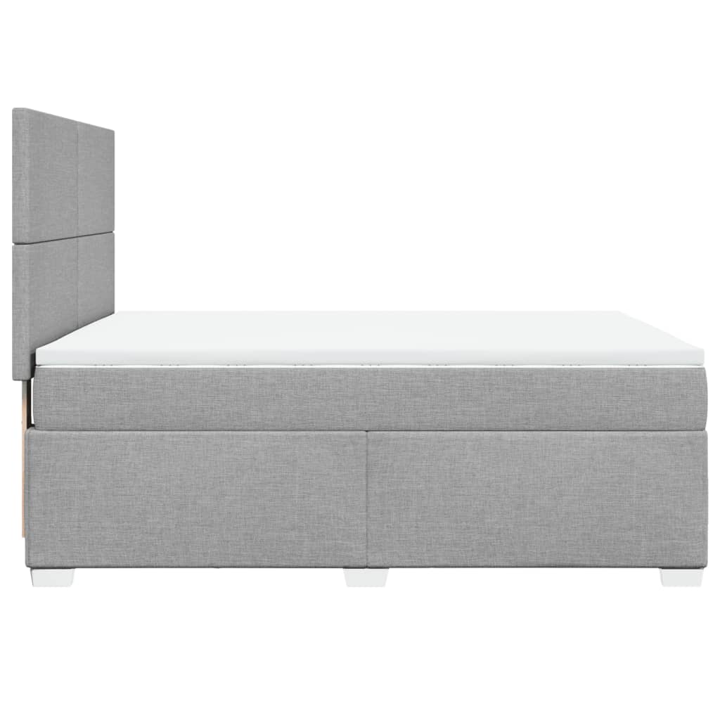 vidaXL Κρεβάτι Boxspring με Στρώμα Αν. Πράσινο 160x200εκ Υφασμάτινο