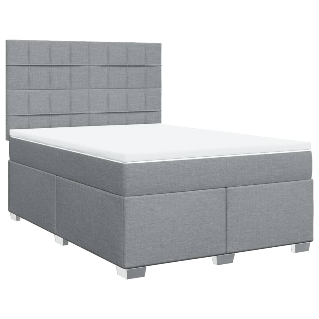 vidaXL Κρεβάτι Boxspring με Στρώμα Αν. Πράσινο 160x200εκ Υφασμάτινο