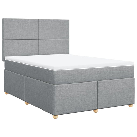 vidaXL Κρεβάτι Boxspring με Στρώμα Αν. Πράσινο 160x200εκ Υφασμάτινο