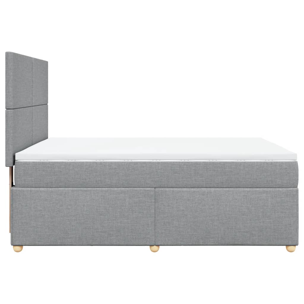 vidaXL Κρεβάτι Boxspring με Στρώμα Αν. Πράσινο 160x200εκ Υφασμάτινο