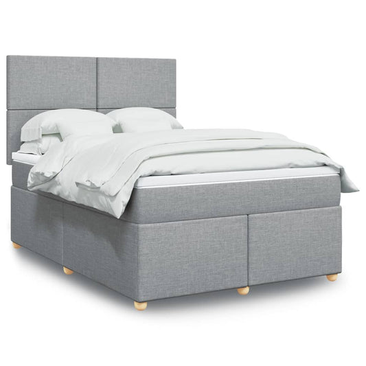 vidaXL Κρεβάτι Boxspring με Στρώμα Αν. Πράσινο 160x200εκ Υφασμάτινο