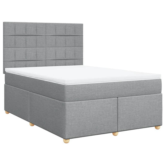 vidaXL Κρεβάτι Boxspring με Στρώμα Αν. Πράσινο 160x200εκ Υφασμάτινο