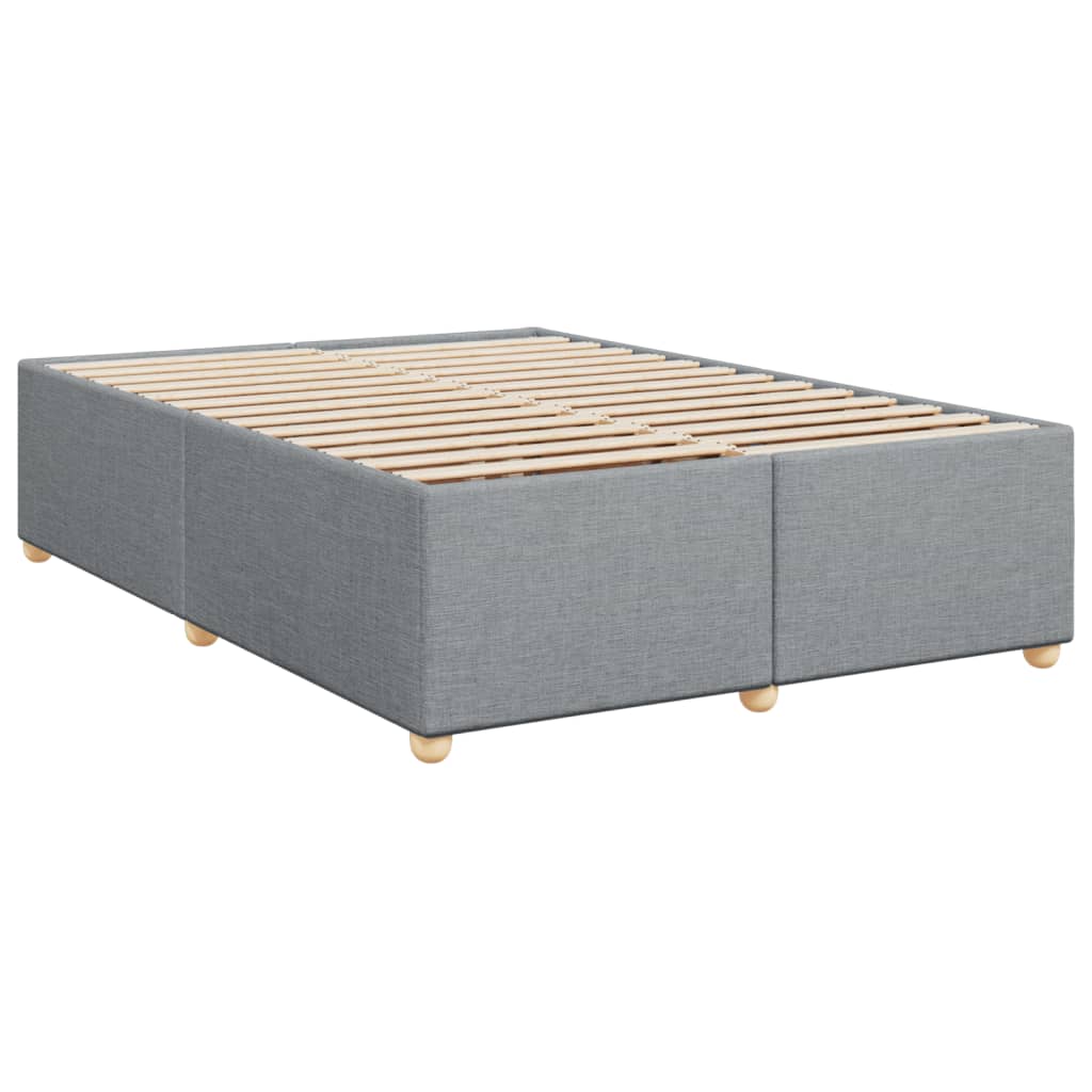 vidaXL Κρεβάτι Boxspring με Στρώμα Αν. Πράσινο 160x200εκ Υφασμάτινο