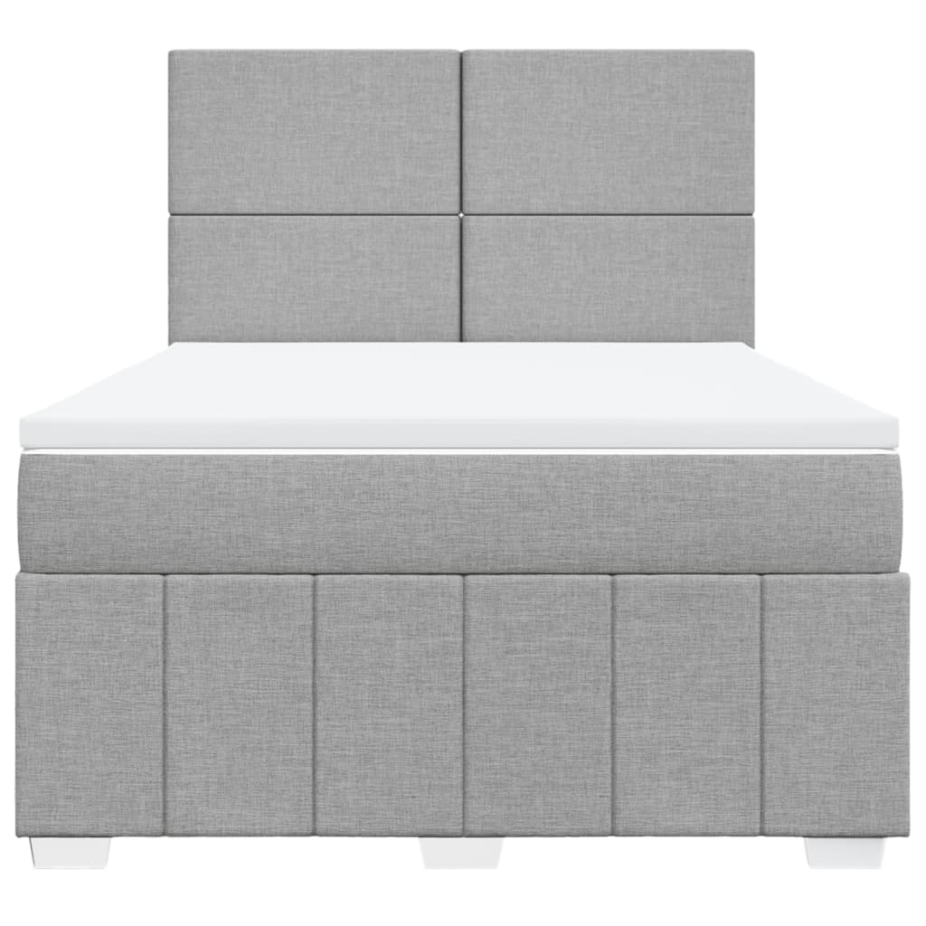 vidaXL Κρεβάτι Boxspring με Στρώμα Αν. Πράσινο 160x200εκ Υφασμάτινο