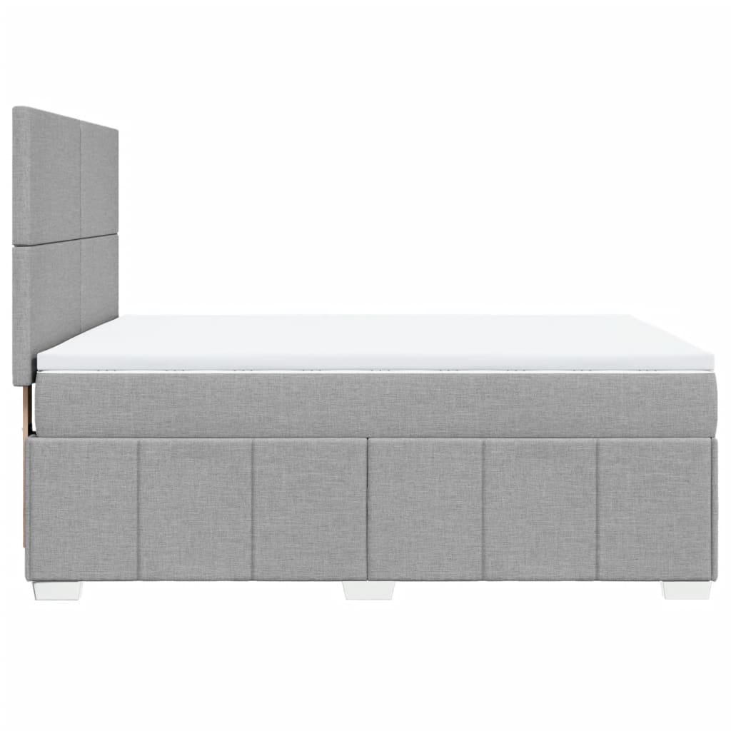 vidaXL Κρεβάτι Boxspring με Στρώμα Αν. Πράσινο 160x200εκ Υφασμάτινο