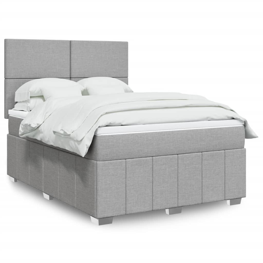 vidaXL Κρεβάτι Boxspring με Στρώμα Αν. Πράσινο 160x200εκ Υφασμάτινο
