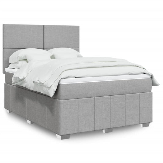 vidaXL Κρεβάτι Boxspring με Στρώμα Αν. Πράσινο 160x200εκ Υφασμάτινο