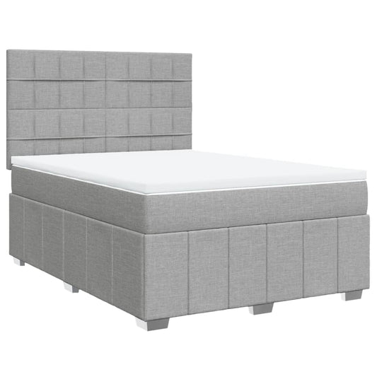 vidaXL Κρεβάτι Boxspring με Στρώμα Αν. Πράσινο 160x200εκ Υφασμάτινο