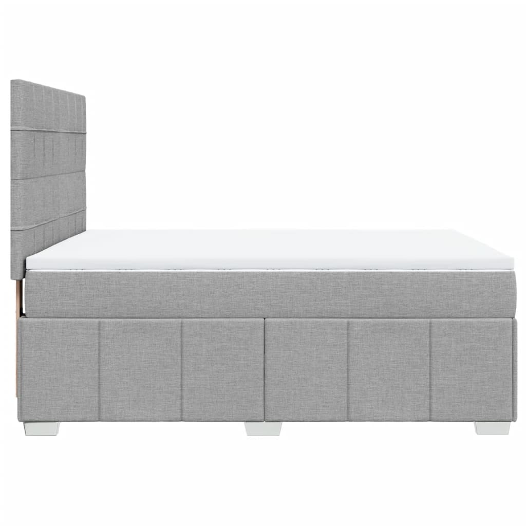 vidaXL Κρεβάτι Boxspring με Στρώμα Αν. Πράσινο 160x200εκ Υφασμάτινο