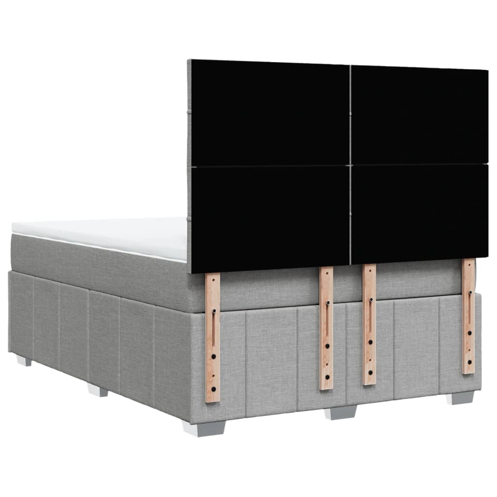 vidaXL Κρεβάτι Boxspring με Στρώμα Αν. Πράσινο 160x200εκ Υφασμάτινο