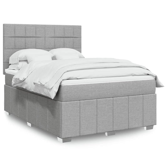 vidaXL Κρεβάτι Boxspring με Στρώμα Αν. Πράσινο 160x200εκ Υφασμάτινο