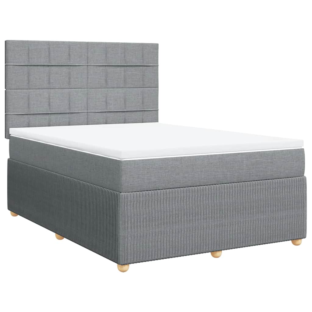 vidaXL Κρεβάτι Boxspring με Στρώμα Αν. Πράσινο 160x200εκ Υφασμάτινο