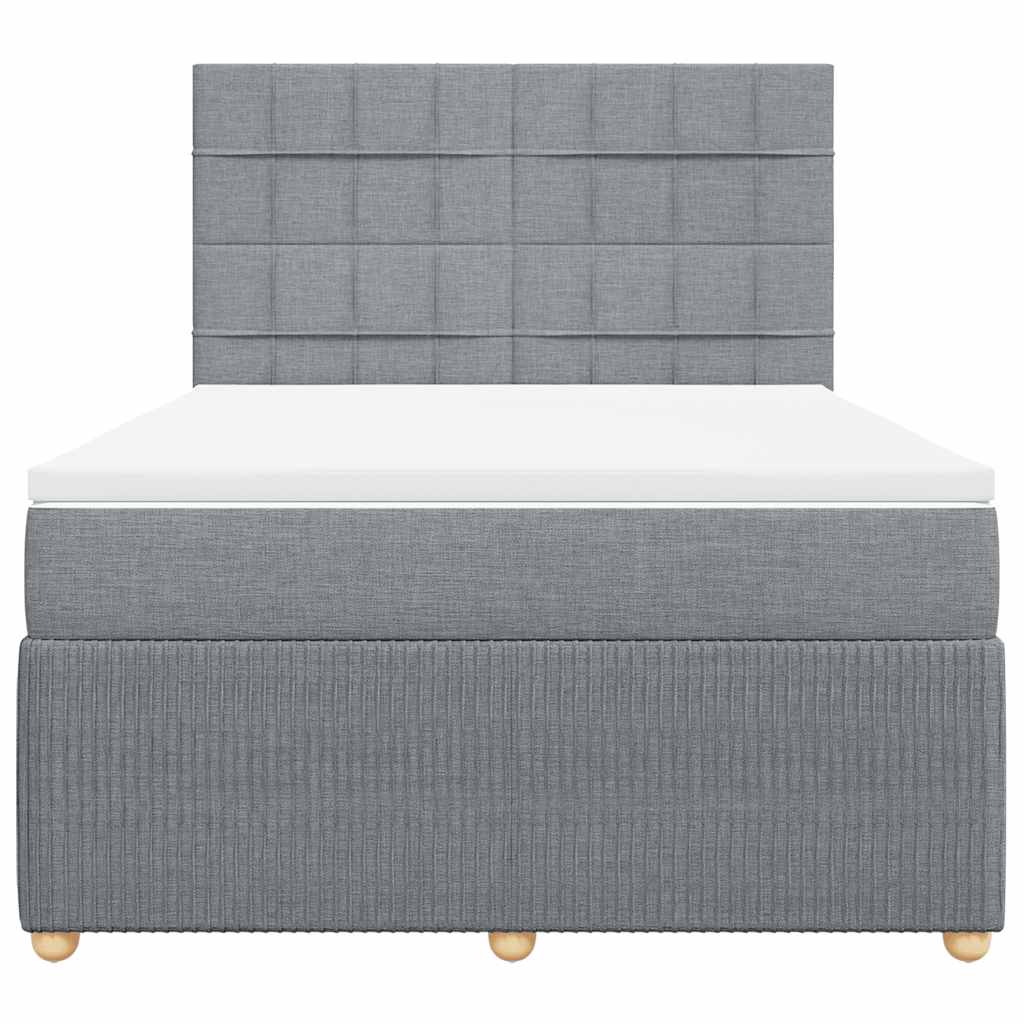 vidaXL Κρεβάτι Boxspring με Στρώμα Αν. Πράσινο 160x200εκ Υφασμάτινο
