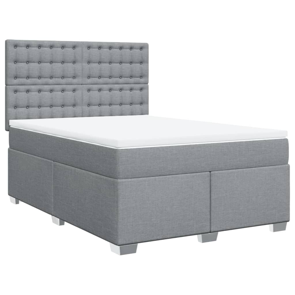 vidaXL Κρεβάτι Boxspring με Στρώμα Αν. Πράσινο 160x200εκ Υφασμάτινο