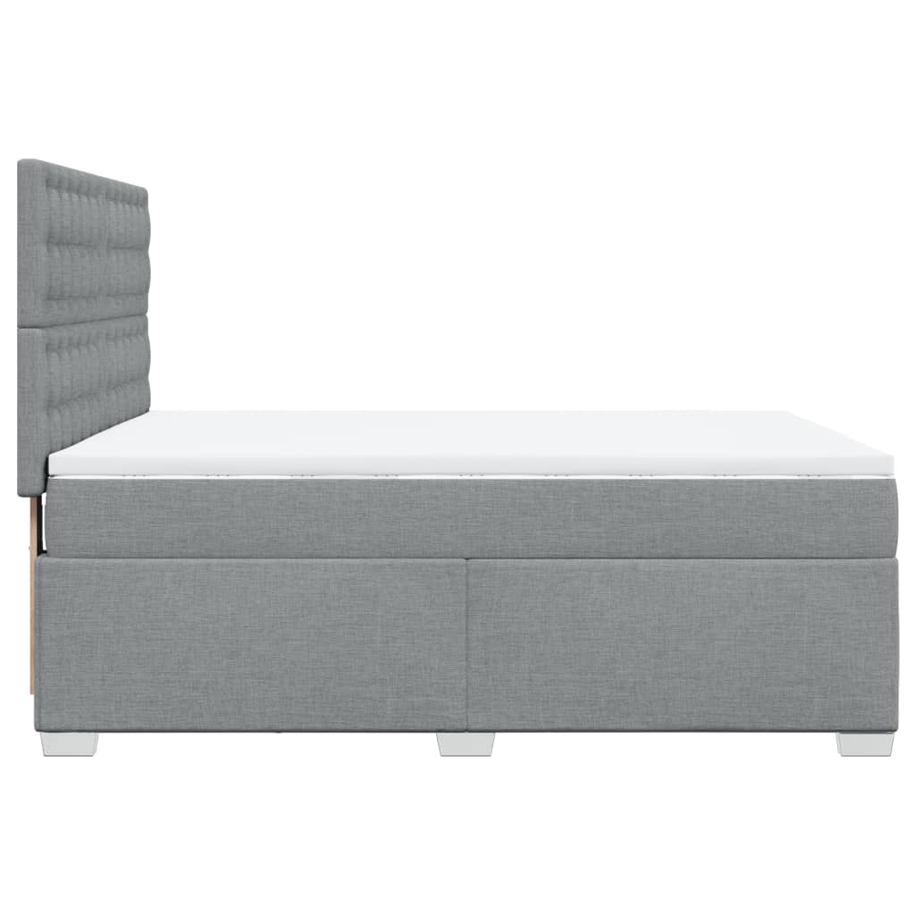 vidaXL Κρεβάτι Boxspring με Στρώμα Αν. Πράσινο 160x200εκ Υφασμάτινο