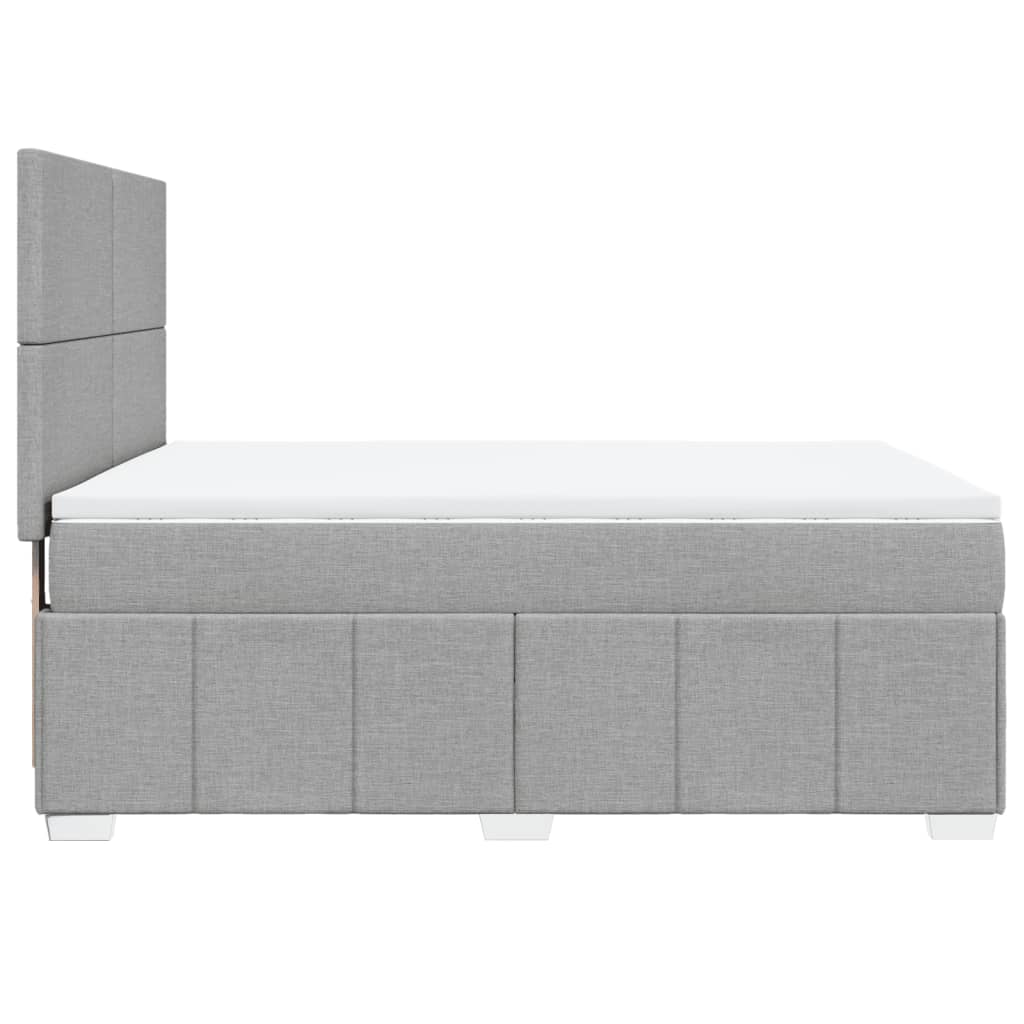 vidaXL Κρεβάτι Boxspring με Στρώμα Αν. Πράσινο 160x200εκ Υφασμάτινο