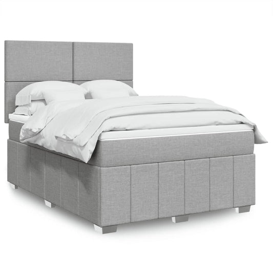 vidaXL Κρεβάτι Boxspring με Στρώμα Αν. Πράσινο 160x200εκ Υφασμάτινο