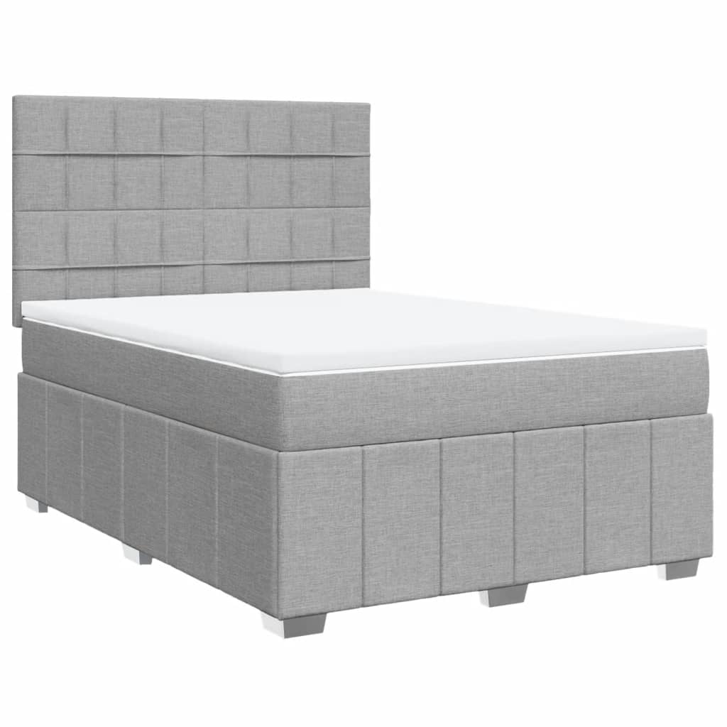 vidaXL Κρεβάτι Boxspring με Στρώμα Αν. Πράσινο 160x200εκ Υφασμάτινο