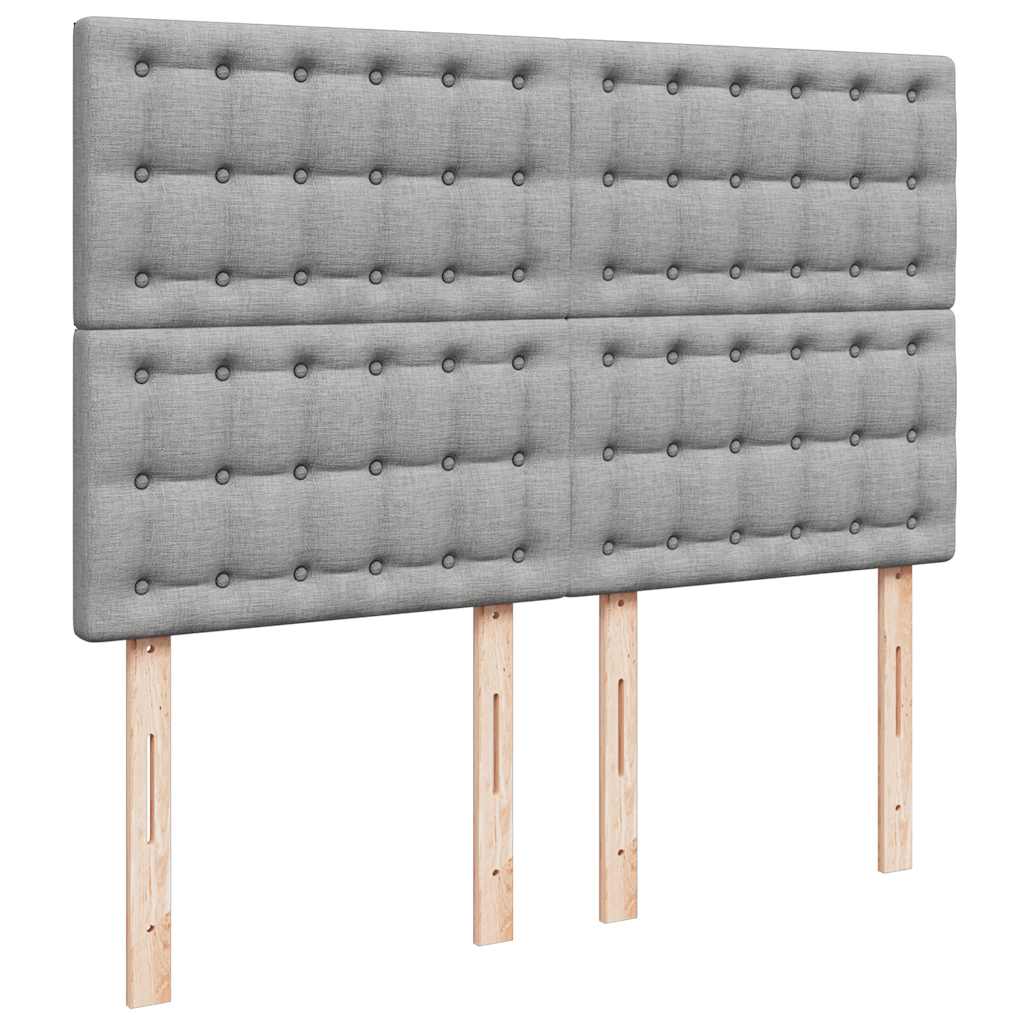 vidaXL Κρεβάτι Boxspring με Στρώμα Αν. Πράσινο 160x200εκ Υφασμάτινο
