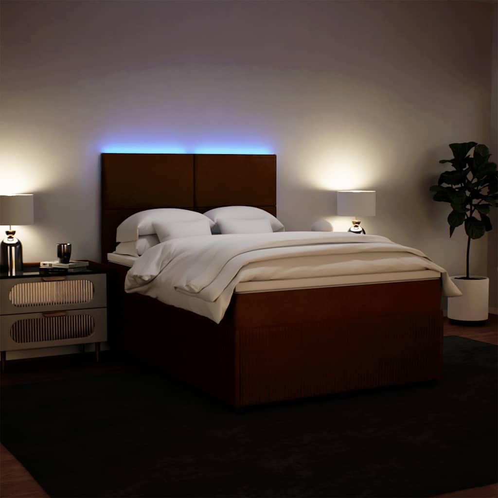 vidaXL Κρεβάτι Boxspring με Στρώμα Ροζ 160x200 εκ. Βελούδινο