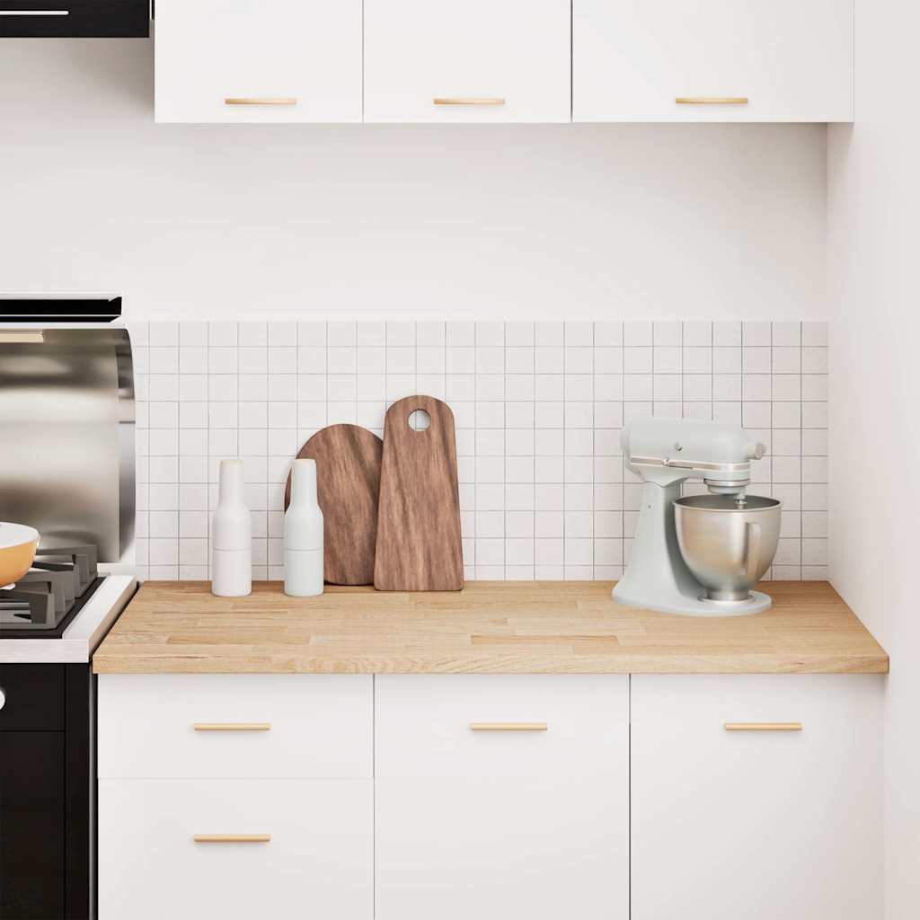 vidaXL πάγκος εργασίας κουζίνας 120x63,5x2,7 εκ. στερεό δρυς ορθογώνιο