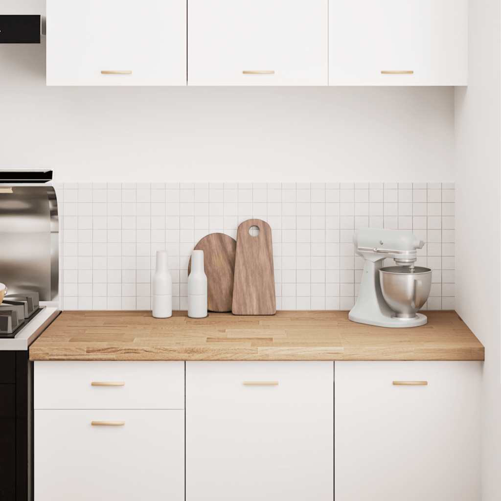 vidaXL πάγκος εργασίας κουζίνας 140x63,5x4 εκ. στερεό δρυς ορθογώνιο