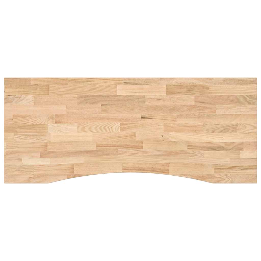 vidaXL Επιφάνεια Γραφείου Ορθογώνια 120x50x2,5 εκ. από Μασίφ Ξύλο Δρυός