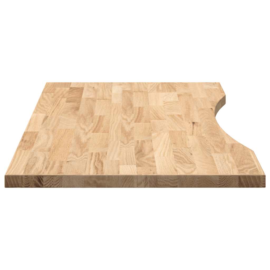 VidaXL Επιτραπέζια Επιφάνεια Ακατέργαστη Μασίφ Ξύλο Δρυς Ορθογώνια