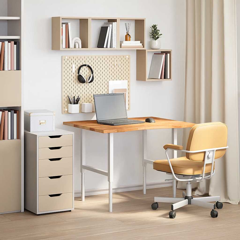 vidaXL Επιφάνεια Τραπεζιού Ορθογώνιος 100x80x2,5 εκ. Μασίφ Ξύλο Δρυός