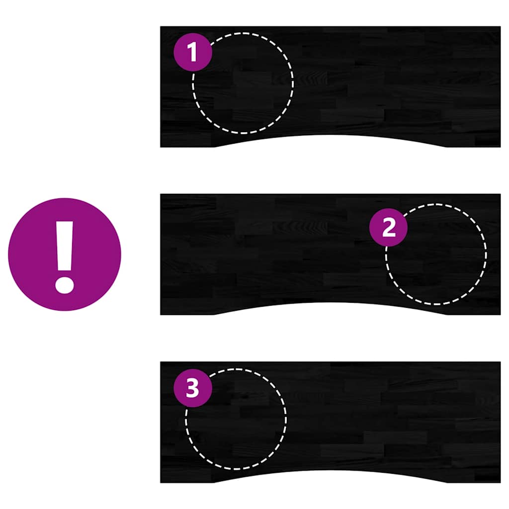 vidaXL Επιφάνεια Τραπεζιού Ορθογώνιος 140x50x2,5 εκ. Μασίφ Ξύλο Δρυός