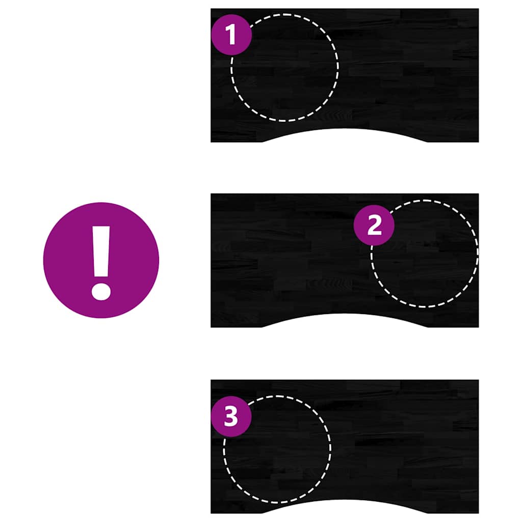 vidaXL Επιφάνεια Τραπεζιού Ορθογώνιος 100x60x2,5 εκ. Μασίφ Ξύλο Δρυός