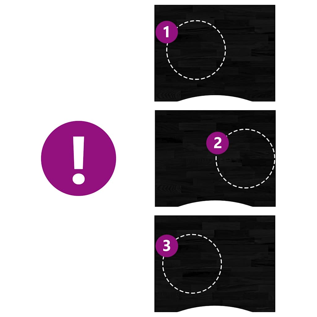 vidaXL Επιφάνεια Τραπεζιού Ορθογώνιος 100x80x2,5 εκ. Μασίφ Ξύλο Δρυός