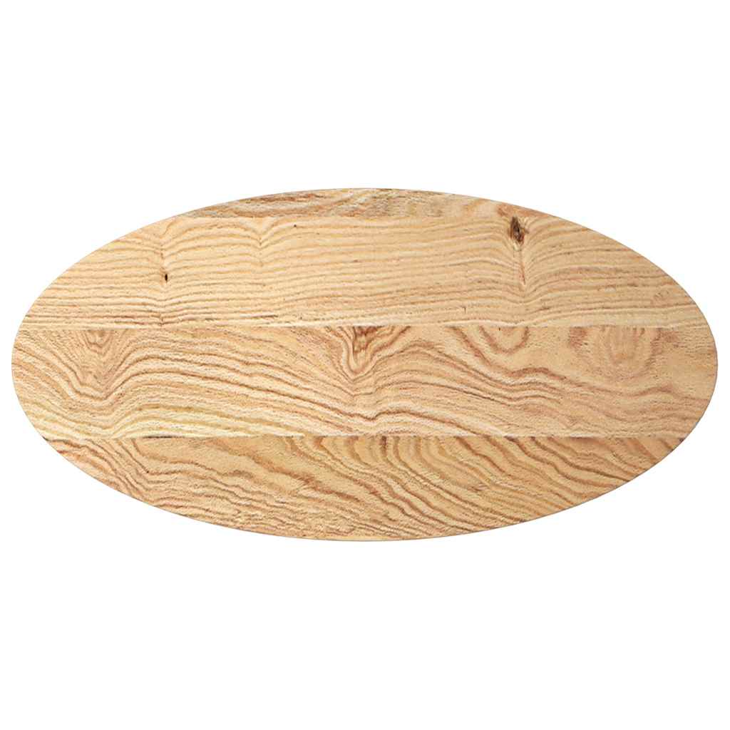 vidaXL Επιτραπέζια επιφάνεια 100x50x2 cm μασίφ ξύλο δρυς οβάλ