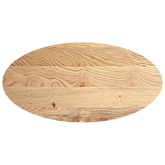 vidaXL Επιφάνεια Τραπεζιού Οβάλ 120x60x2 εκ. από Μασίφ Ξύλο Δρυός