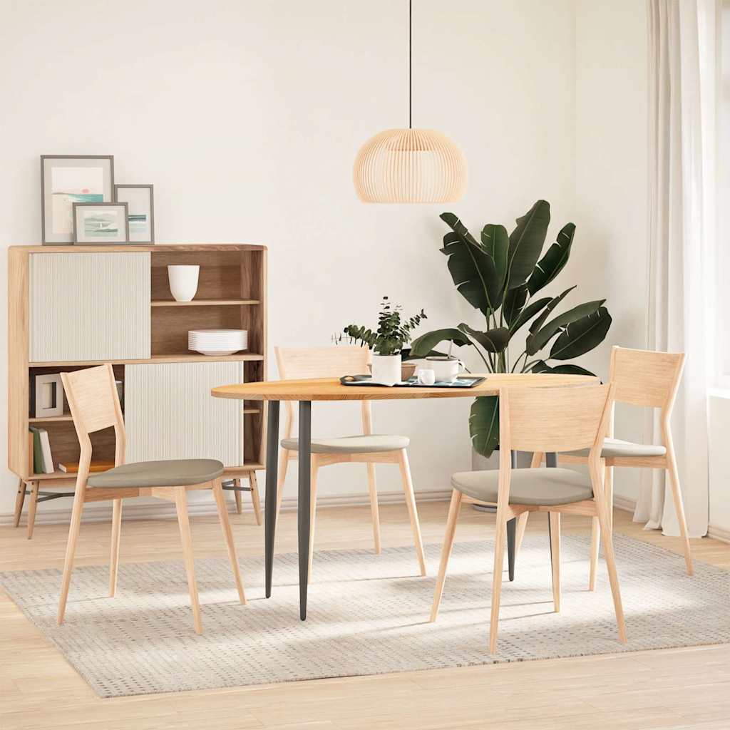 vidaXL Επιτραπέζια επιφάνεια Ανοιχτό Καφέ 140x60x2 εκ. Ξύλο Δρυός Οβάλ