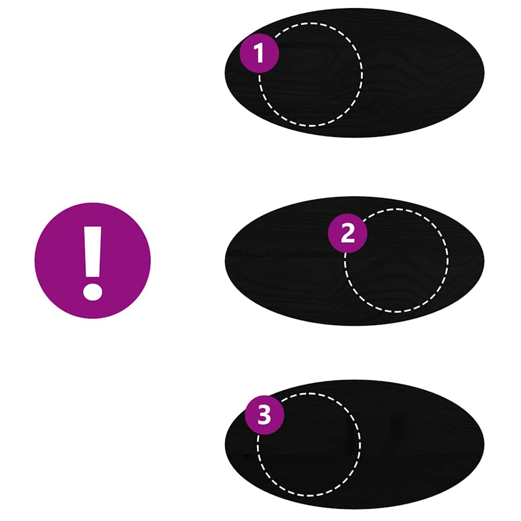 vidaXL Επιτραπέζια επιφάνεια Σκούρο Καφέ 80x40x4 εκ. Ξύλο Δρυός Οβάλ