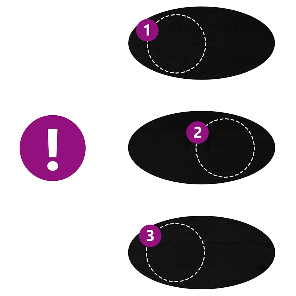 vidaXL Επιτραπέζια επιφάνεια Σκούρο Καφέ 100x50x4 εκ. Ξύλο Δρυός Οβάλ