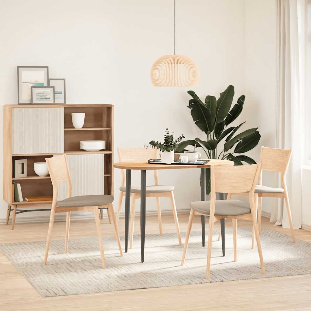 vidaXL Επιτραπέζια επιφάνεια 100x50x2 cm μασίφ ξύλο δρυς οβάλ