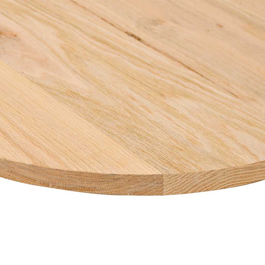vidaXL Επιφάνεια Τραπεζιού Οβάλ 120x60x2 εκ. από Μασίφ Ξύλο Δρυός