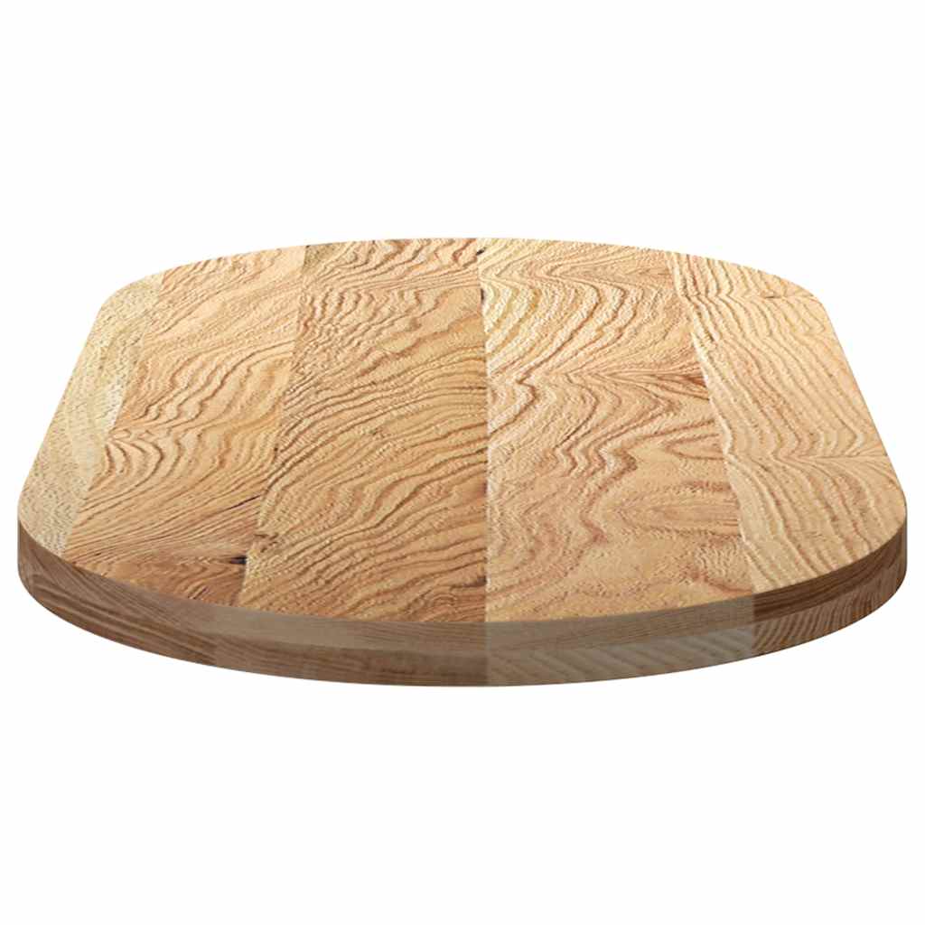 vidaXL Επιτραπέζια επιφάνεια 120x60x4 εκ. από Μασίφ Ξύλο Δρυός Οβάλ