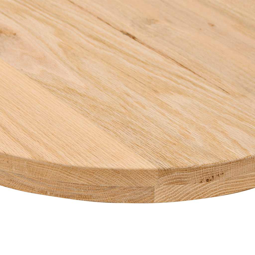 vidaXL Επιτραπέζια επιφάνεια 140x60x4 εκ. από Μασίφ Ξύλο Δρυός Οβάλ