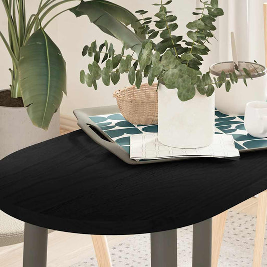 vidaXL Επιτραπέζια επιφάνεια Σκούρο Καφέ 80x40x2 εκ. Ξύλο Δρυός Οβάλ