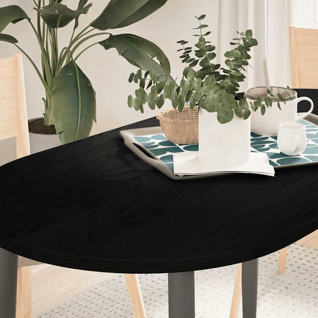 vidaXL Επιτραπέζια επιφάνεια Σκούρο Καφέ 120x60x2 εκ. Ξύλο Δρυός Οβάλ