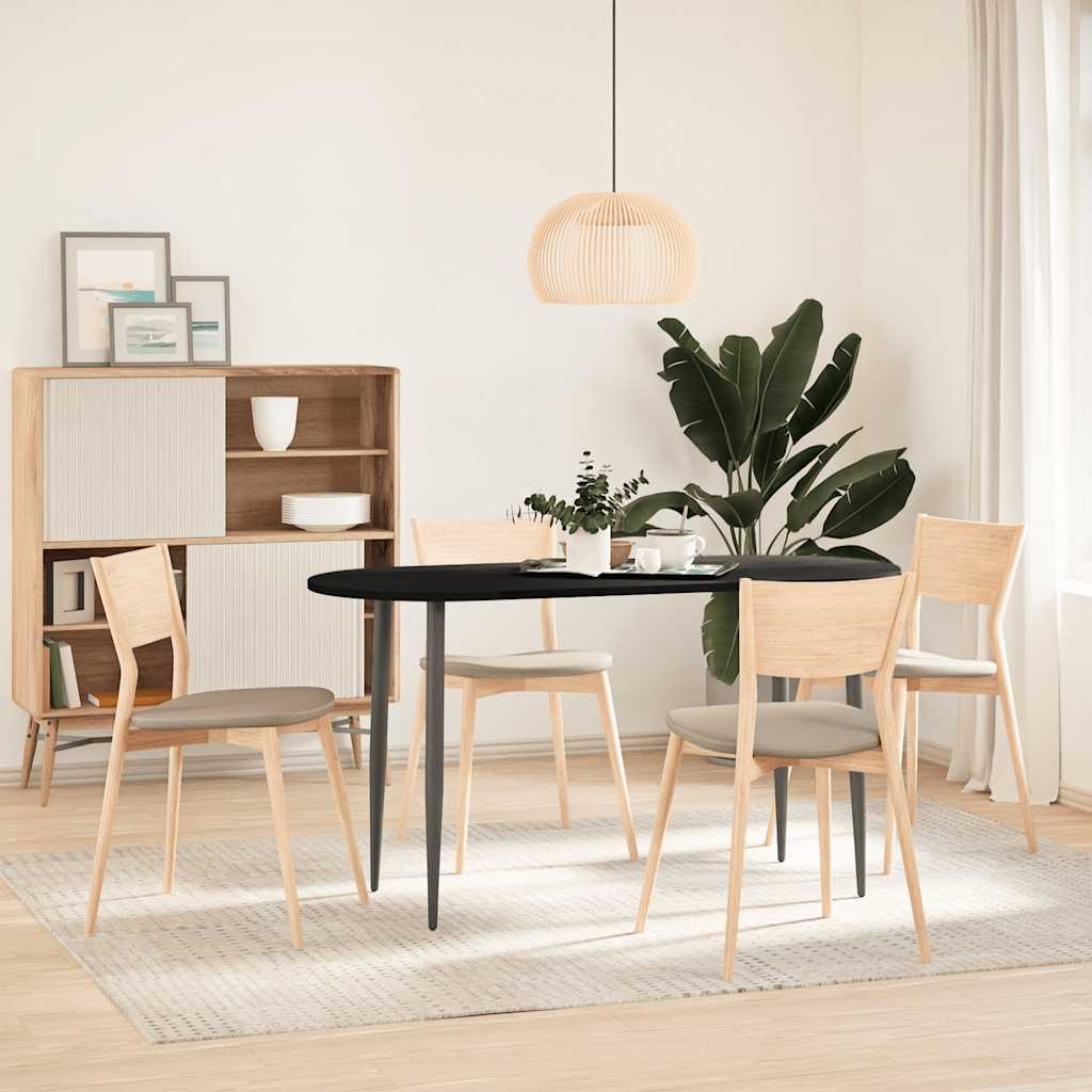 vidaXL Επιτραπέζια επιφάνεια Σκούρο Καφέ 140x60x2 εκ. Ξύλο Δρυός Οβάλ