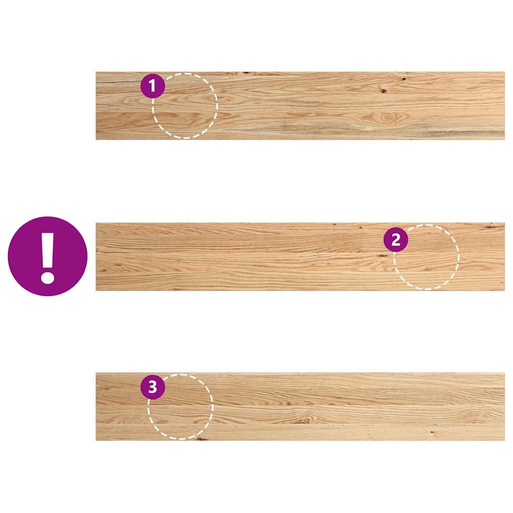 vidaXL Περβάζια παραθύρων 2 τεμ. 120x20x2 εκ. Ακατέργαστο Μασίφ Δρυός