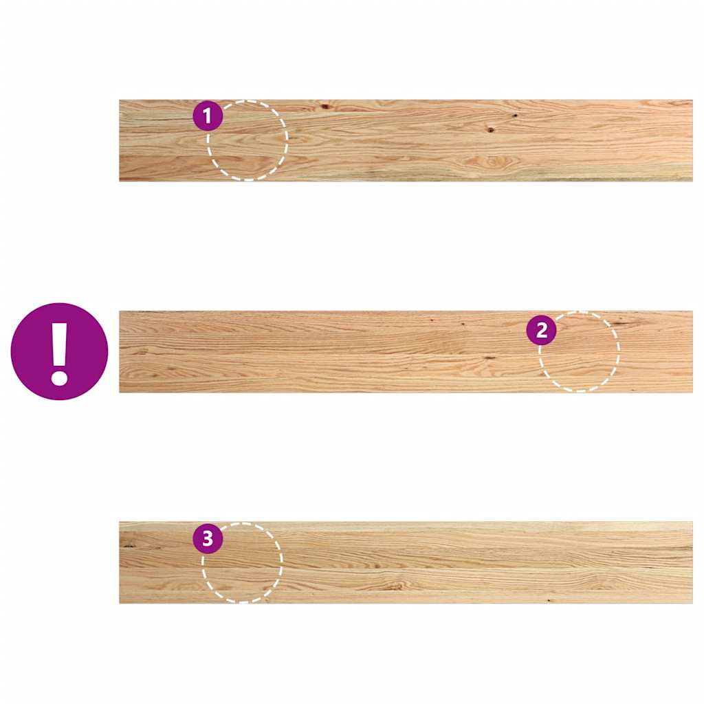 vidaXL Περβάζια παραθύρων 2 τεμ. 140x20x2 εκ. Ακατέργαστο Μασίφ Δρυός