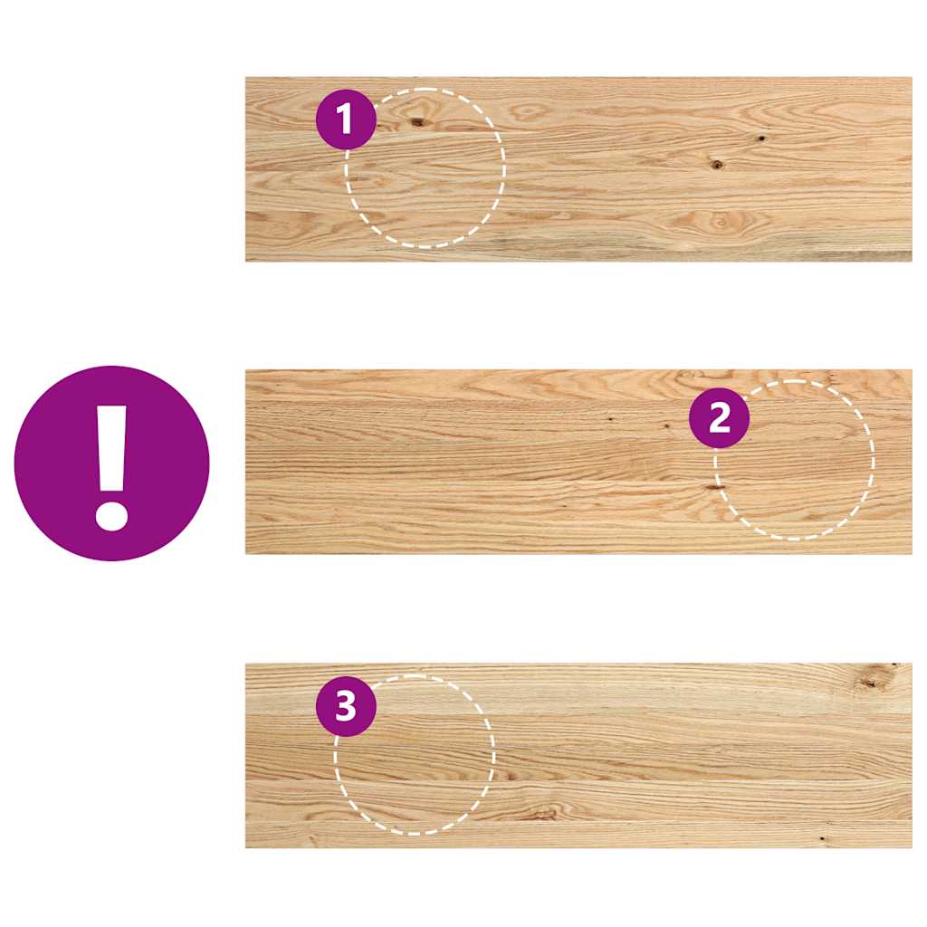 vidaXL Περβάζια παραθύρων 2 τεμ. 90x25x2 εκ. Ακατέργαστο Μασίφ Δρυός